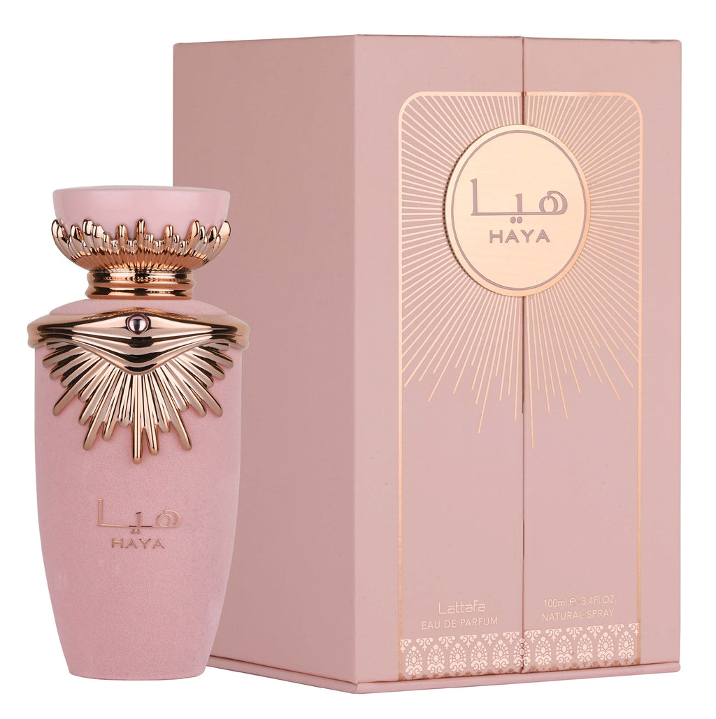 Lattafa Haya Eau de Parfum Spray para mujer, 3.4 onzas