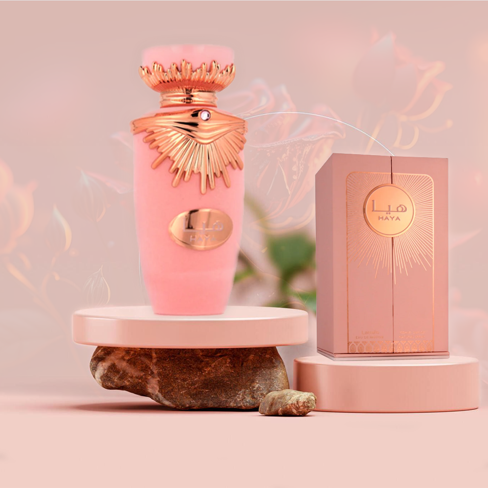 Lattafa Haya Eau de Parfum Spray para mujer, 3.4 onzas